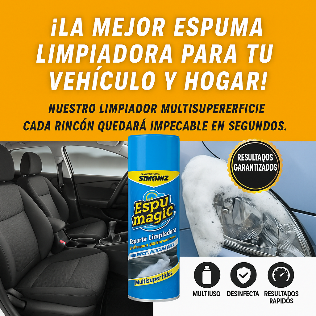 Espuma limpiadora multisuperficies simoniz espumagic 250ml